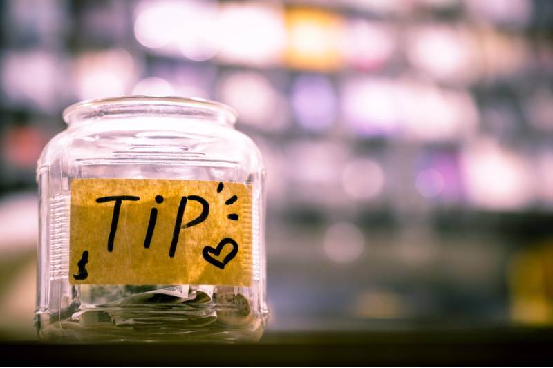 jar for tips